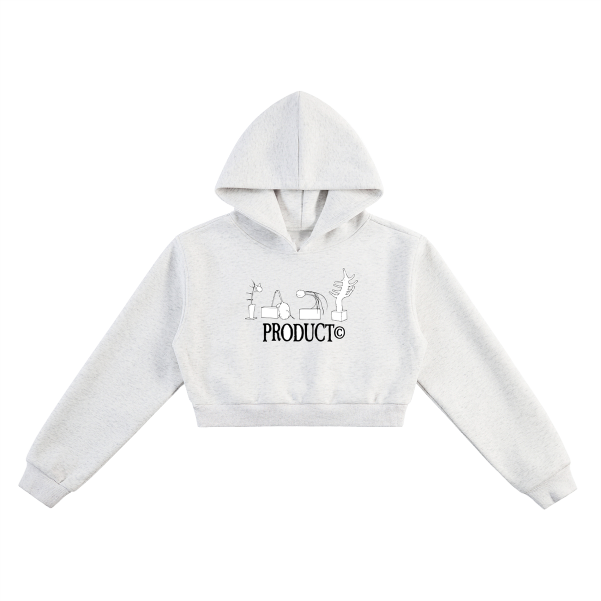 Product©️ "Delia" Essential Cropped Hoodie
