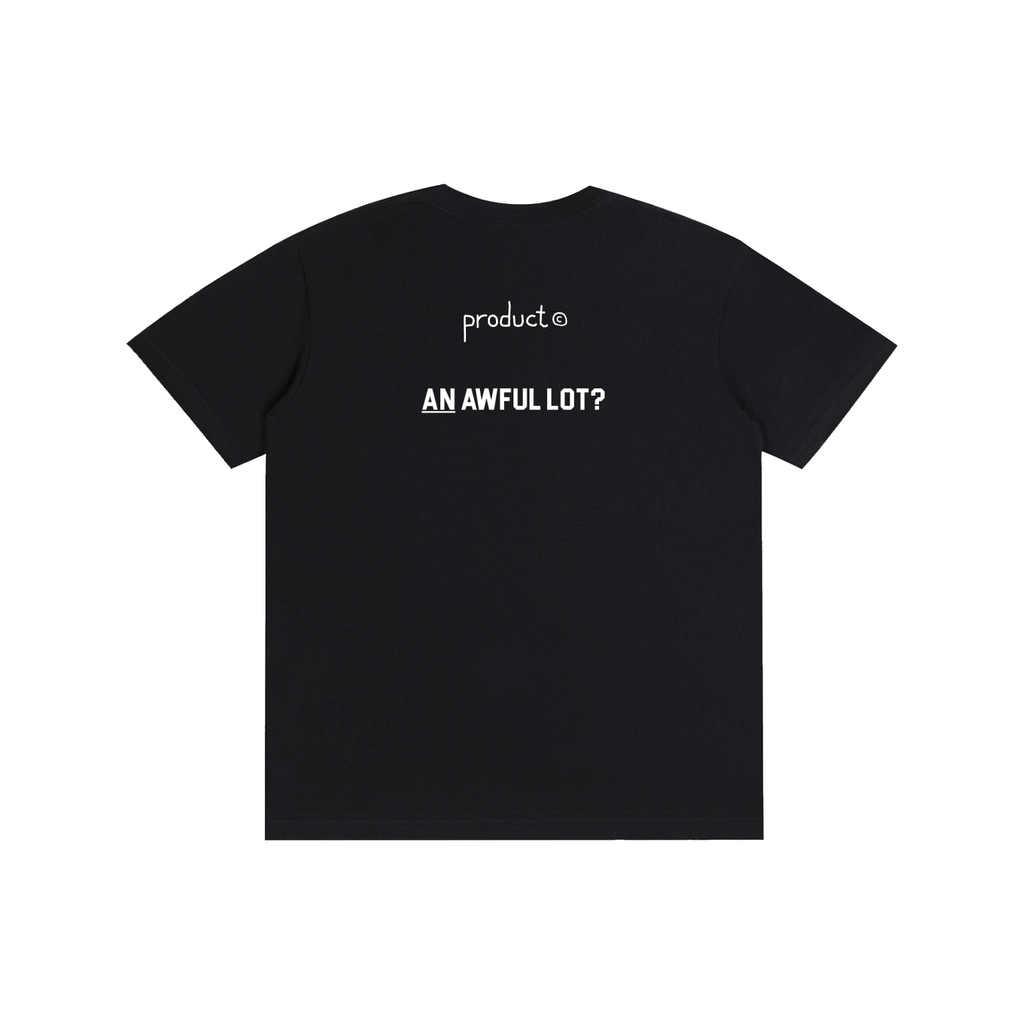 Product©️"Why...??" Black Pure Cotton Unisex T-Shirt