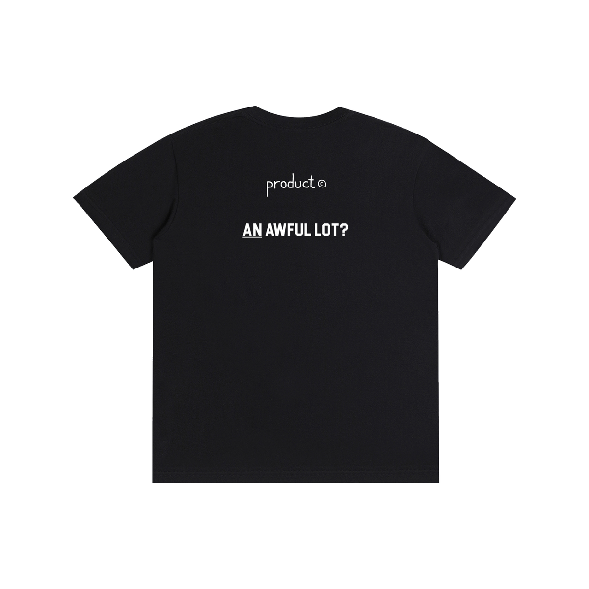 Product©️"Why...??" Black Pure Cotton Unisex T-Shirt