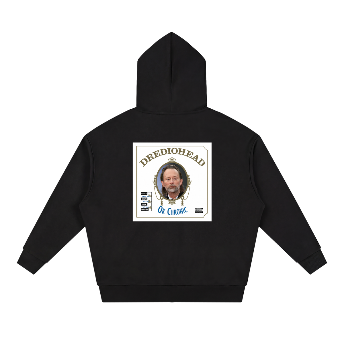 Product©️ "Box Logo / DREdiohead" Unisex Loose Solid Full Zip Hoodie