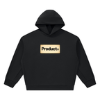 Product©️ "Glowing Logo" Unisex Heavyweight Fleece Pocketless Boxy Hoodie
