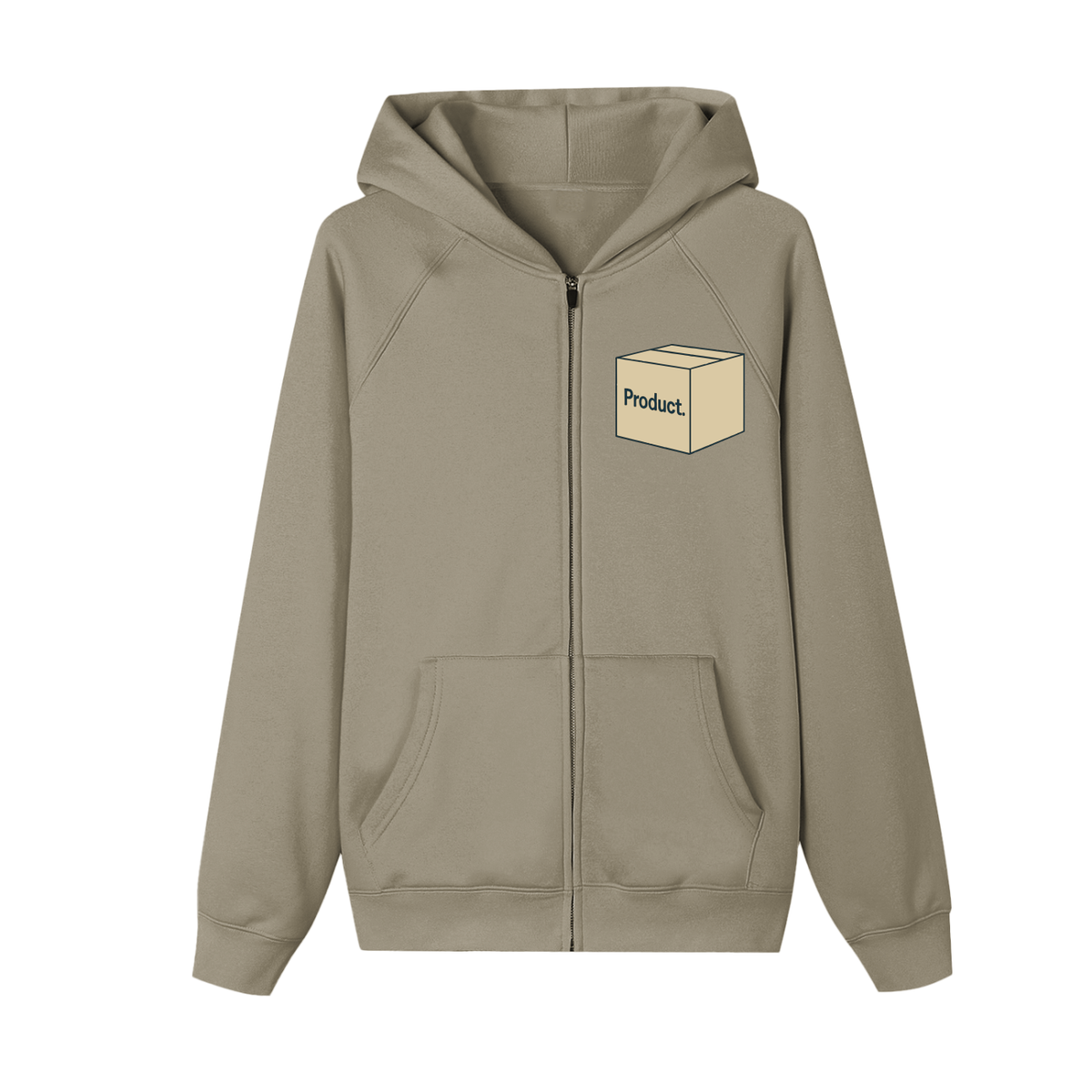 Product©️ "Box Logo / OK Chronic" Essential Zip-up Fleece Hoodie