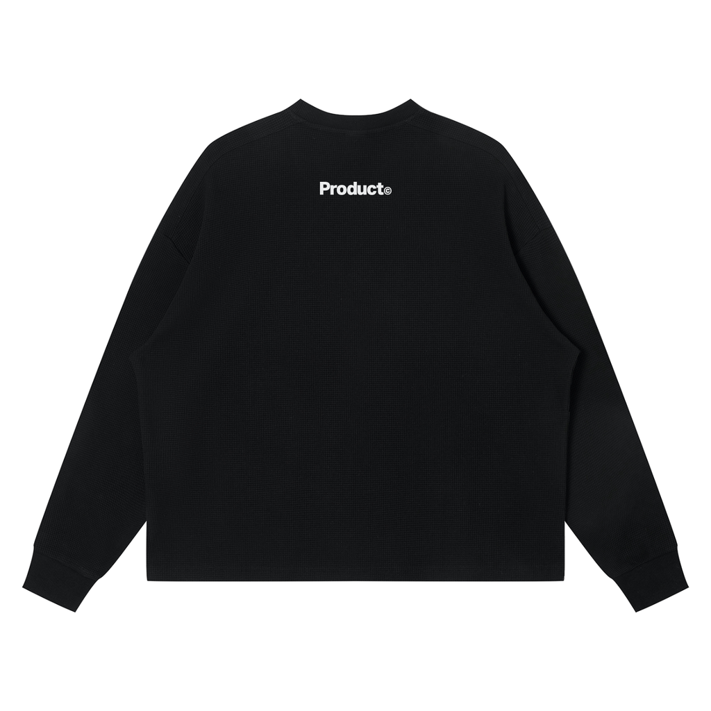 Product©️ "Glam Night" Unisex Waffle Boxy Long Sleeve T-Shirt